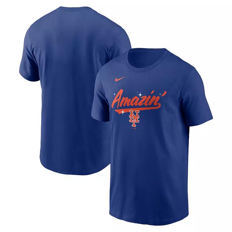 Men's Nike Francisco Lindor Royal New York Mets Fuse Name & Number T-Shirt,  Product Image