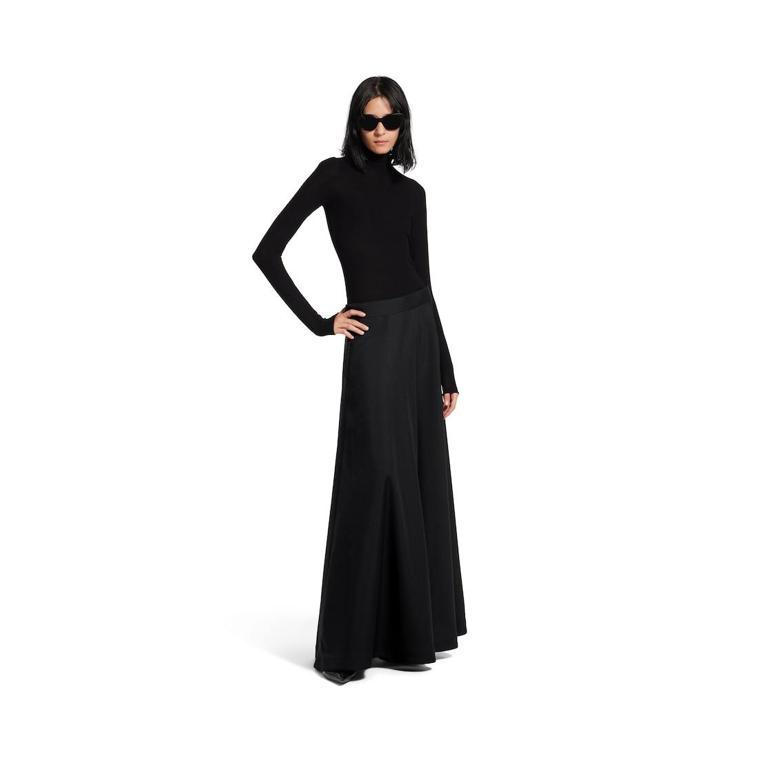 Women's Low Waist Maxi Skirt in Black Product Image