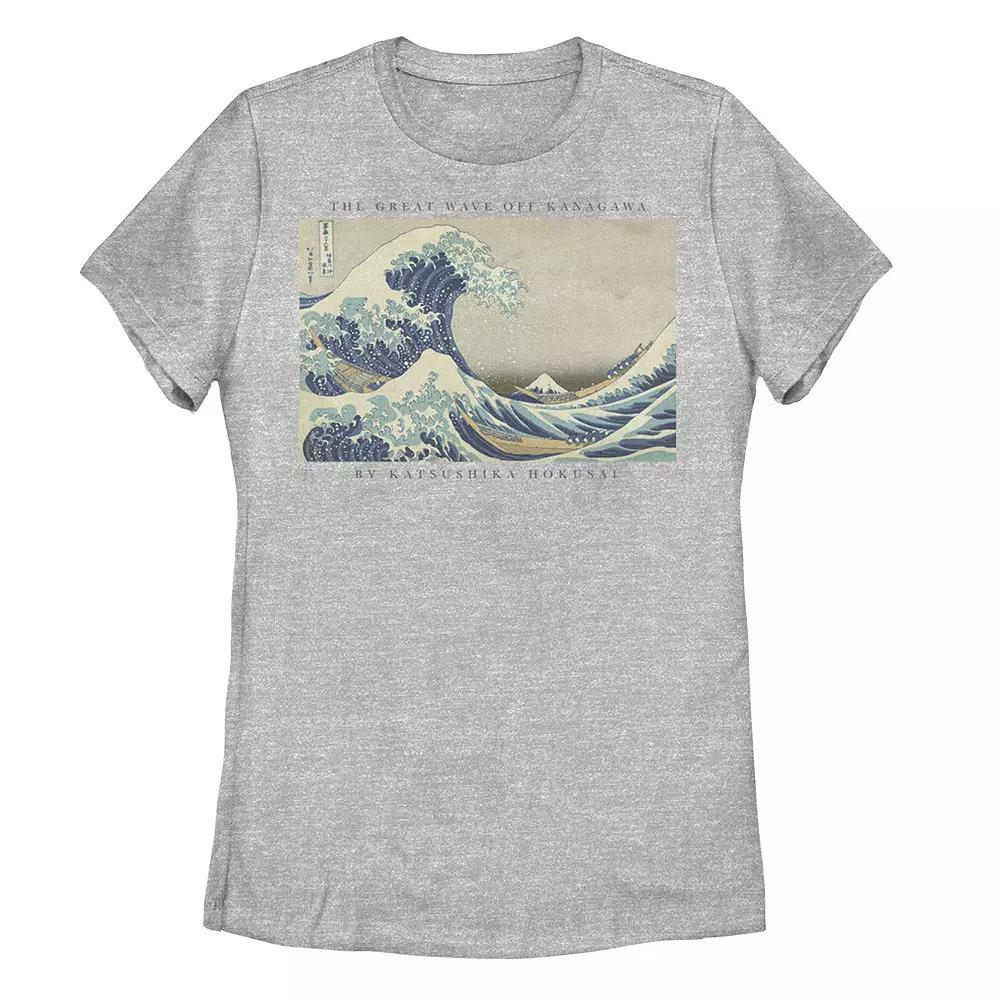 Juniors' The Great Wave Off Kanagawa Graphic Tee, Girl's,  Product Image