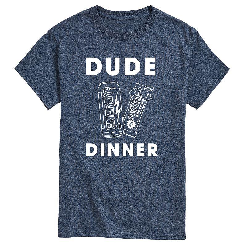 Men's Dude Dinner Energy Drink Protein Bar Graphic Tee,  Product Image
