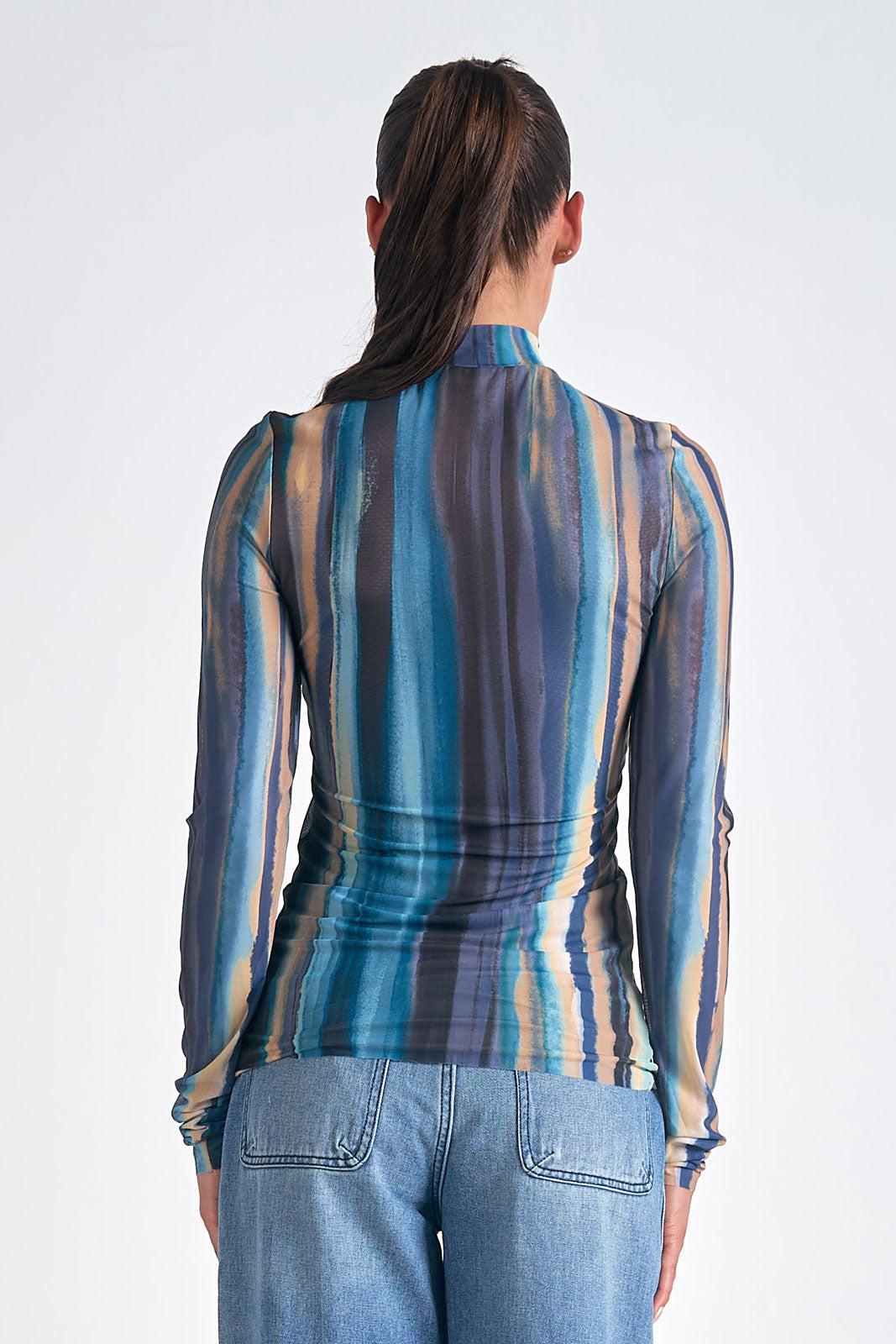 Oslo Blue Dip Dyed Top Product Image