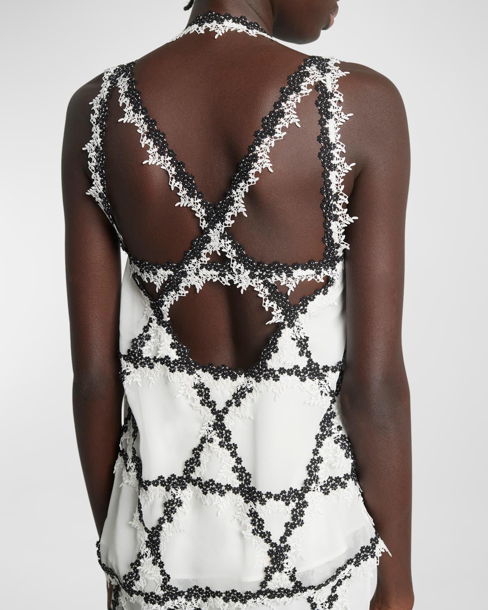 Strappy Lace Halter Top Product Image