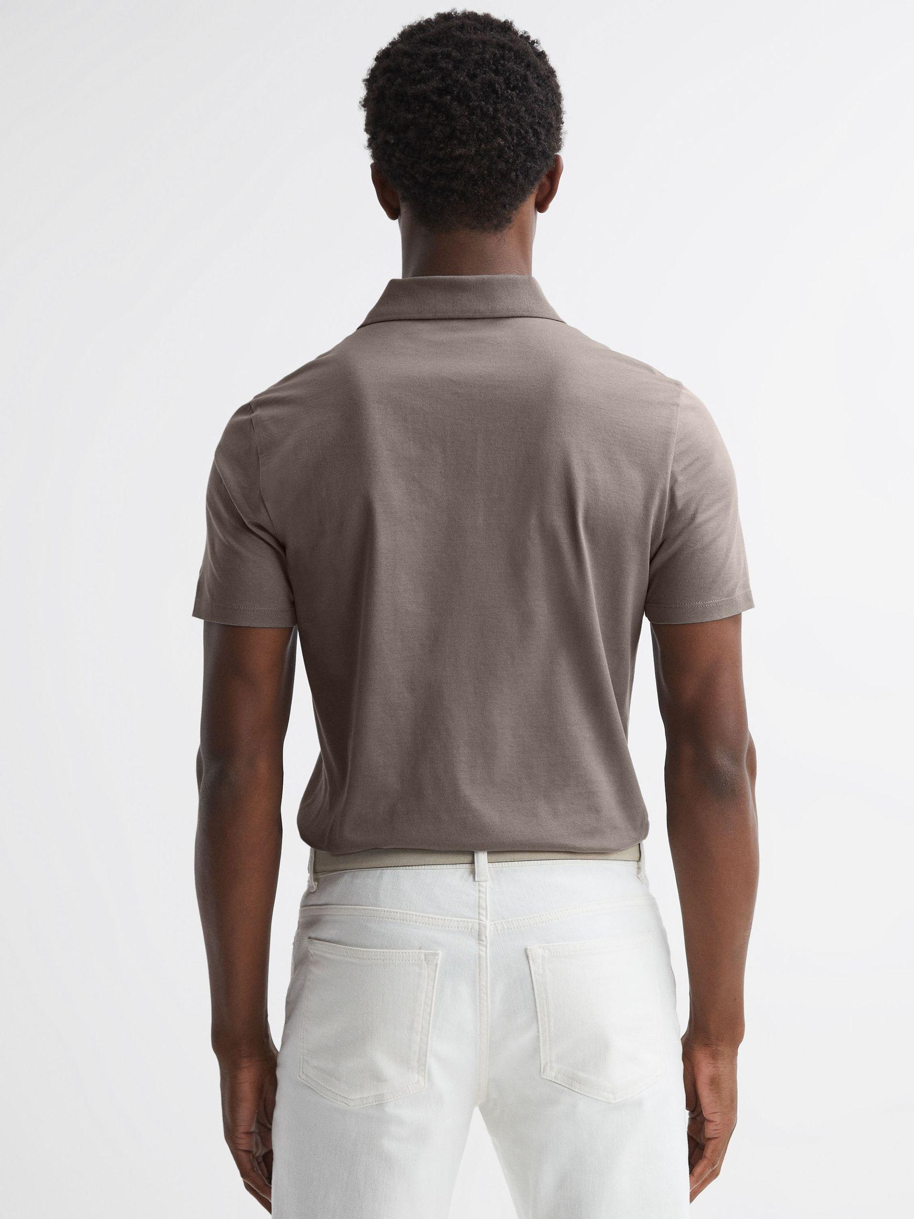 Short Sleeve Polo T-Shirt in Dove Grey Product Image