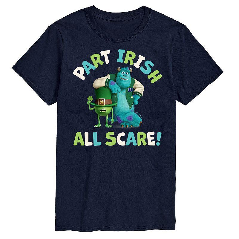 Disney's Monsters Inc. Men's Part Irish All Scare Graphic Tee,  Product Image