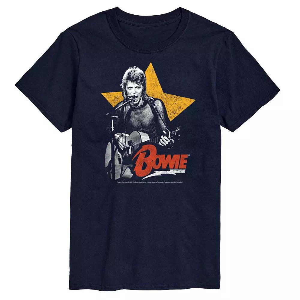 Big & Tall David Bowie Guitar Graphic Tee, Men's,  Product Image