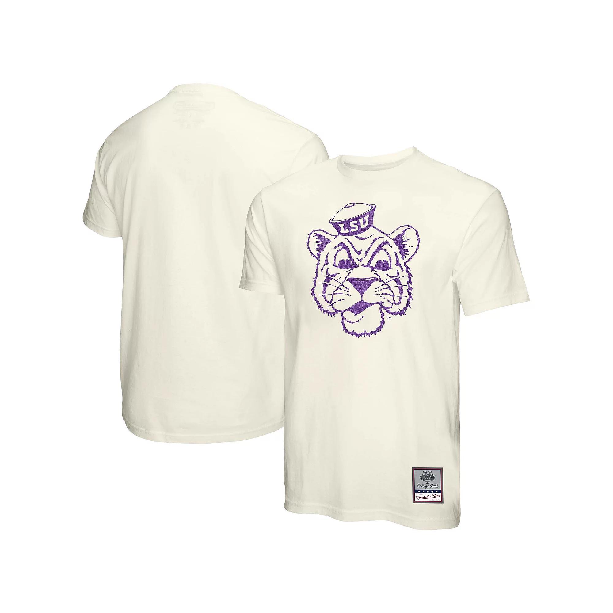 Men's Mitchell & Ness Cream LSU Tigers Vintage Tone T-Shirt,  Product Image