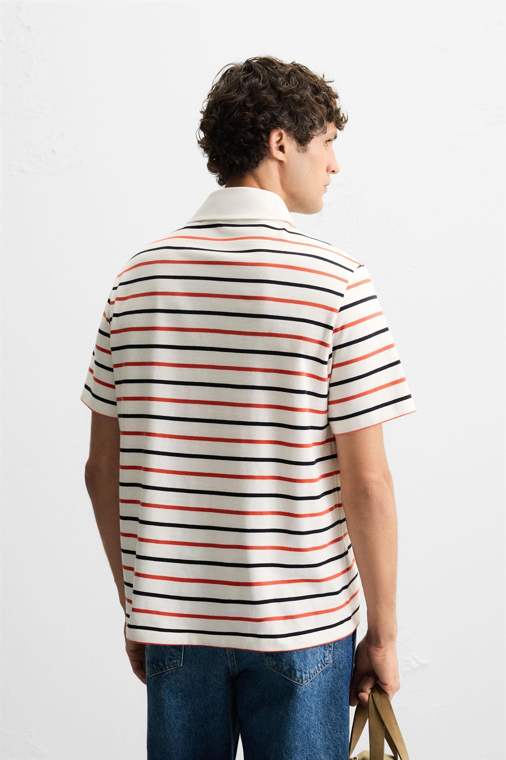 STRIPED POLO SHIRT Product Image