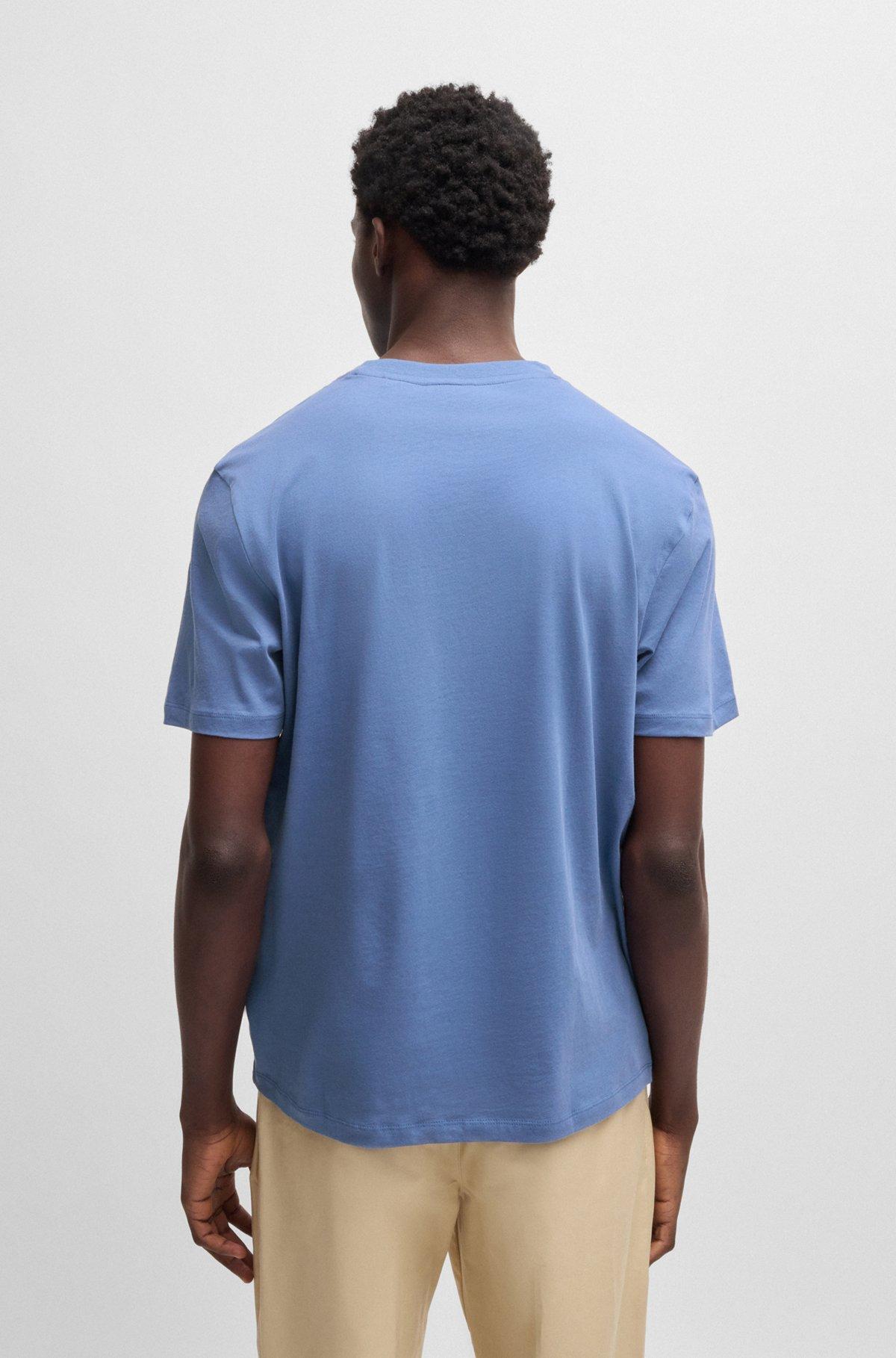 Cotton-jersey T-shirt with racing logo print Product Image