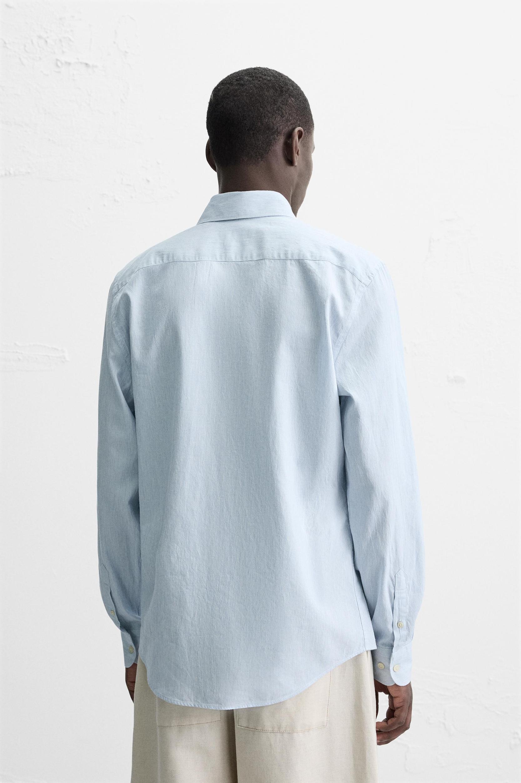 TEXTURED STRIPED SHIRT Product Image