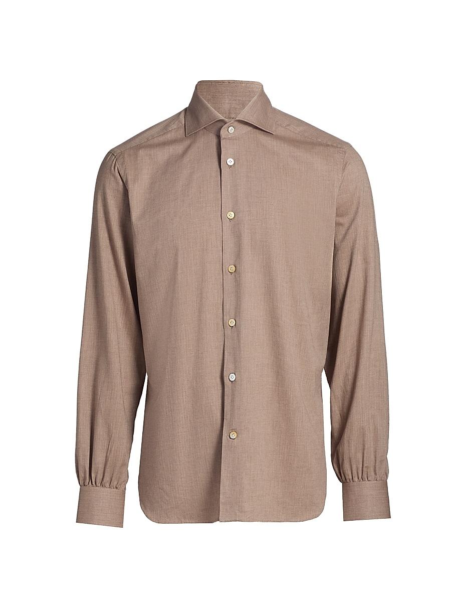 Mens Slim-Fit Cotton Shirt Product Image