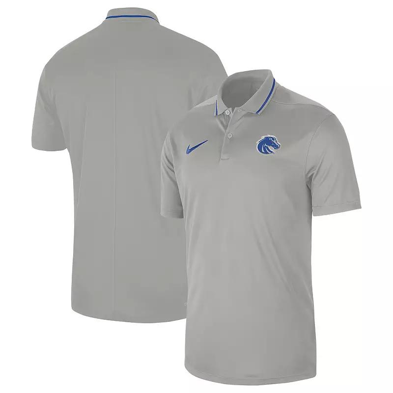Men's Nike  Gray Boise State Broncos 2023 Sideline Coaches Performance Polo, Size: 2XL, Grey Product Image
