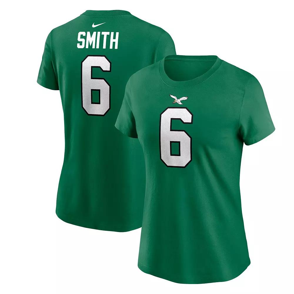 Women's Nike DeVonta Smith Kelly Green Philadelphia Eagles Player Name & Number T-Shirt,  Product Image