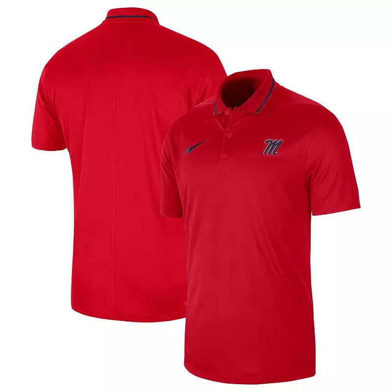 Men's Nike Red Ole Miss Rebels 2023 Sideline Coaches Performance Polo,  Product Image