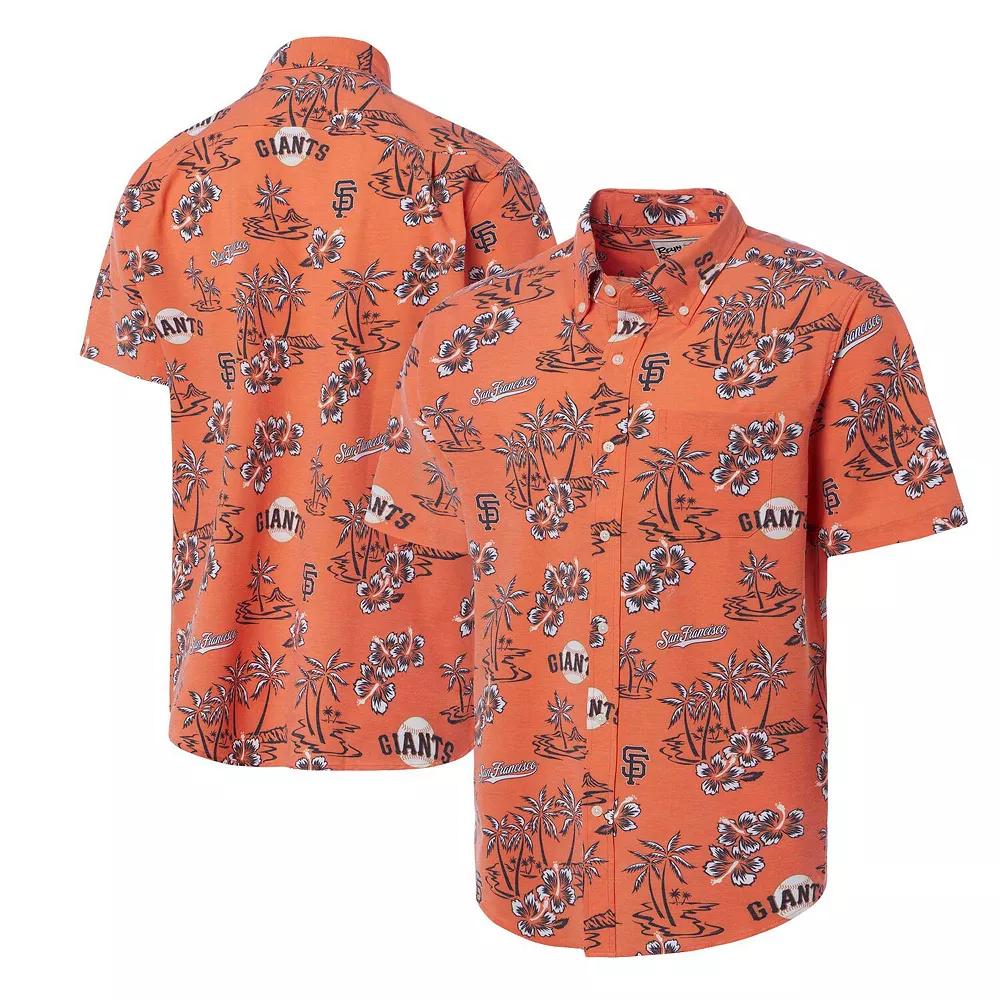 Men's Reyn Spooner Orange San Francisco Giants Kekai Button-Down Shirt,  Product Image