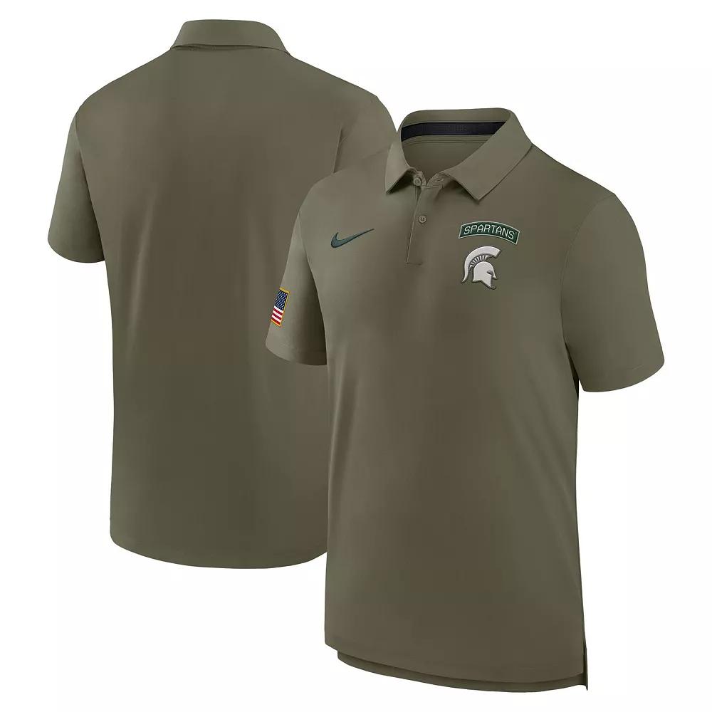 Men's Nike Olive Michigan State Spartans 2024 Military Appreciation Tour Performance Polo,  Product Image