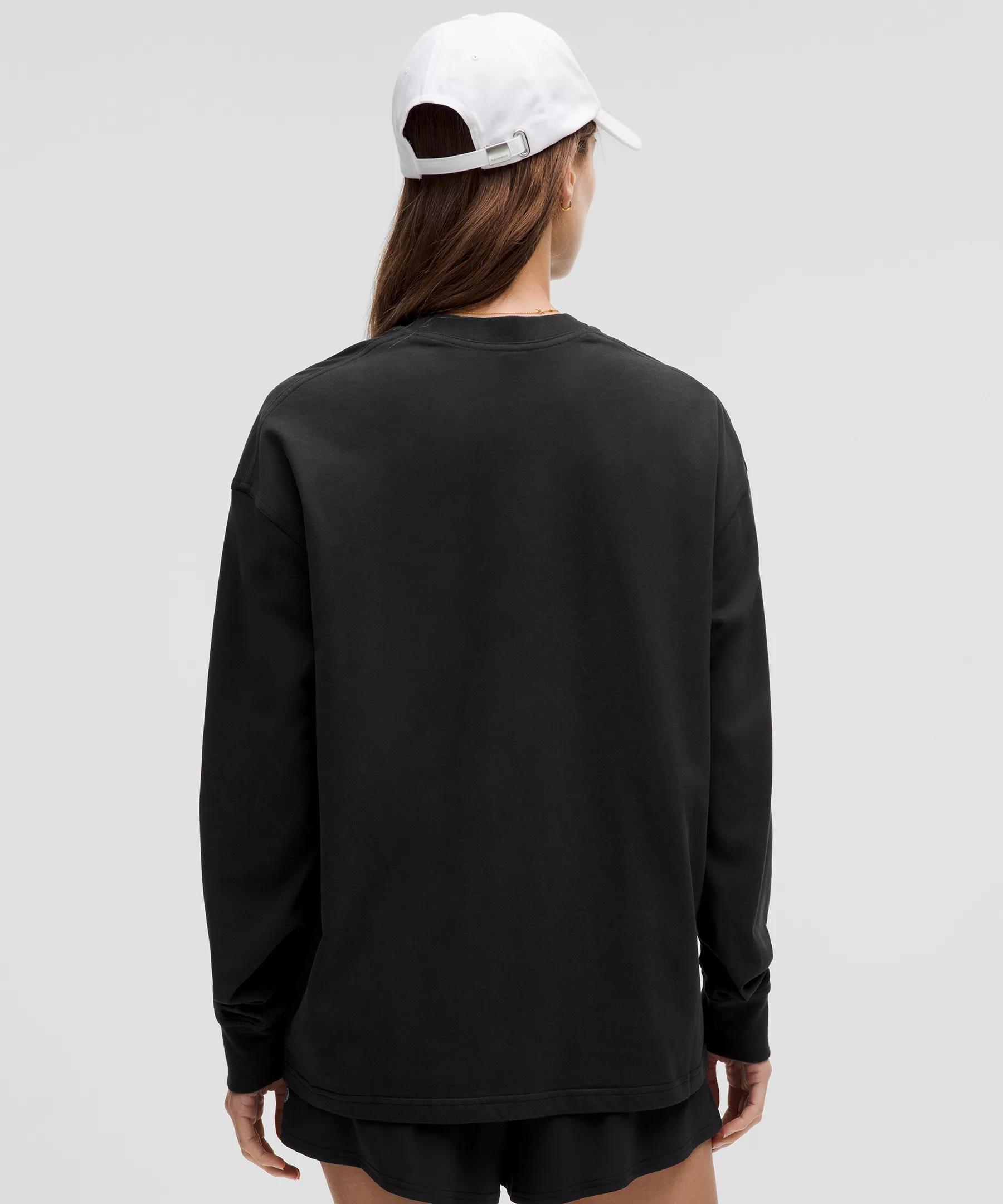 Heavyweight Cotton Crewneck Long-Sleeve Shirt Product Image