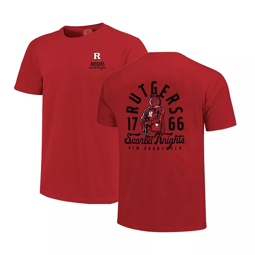 Men's Scarlet Rutgers Scarlet Knights Comfort Colors Mascot Overlay T-Shirt,  Product Image