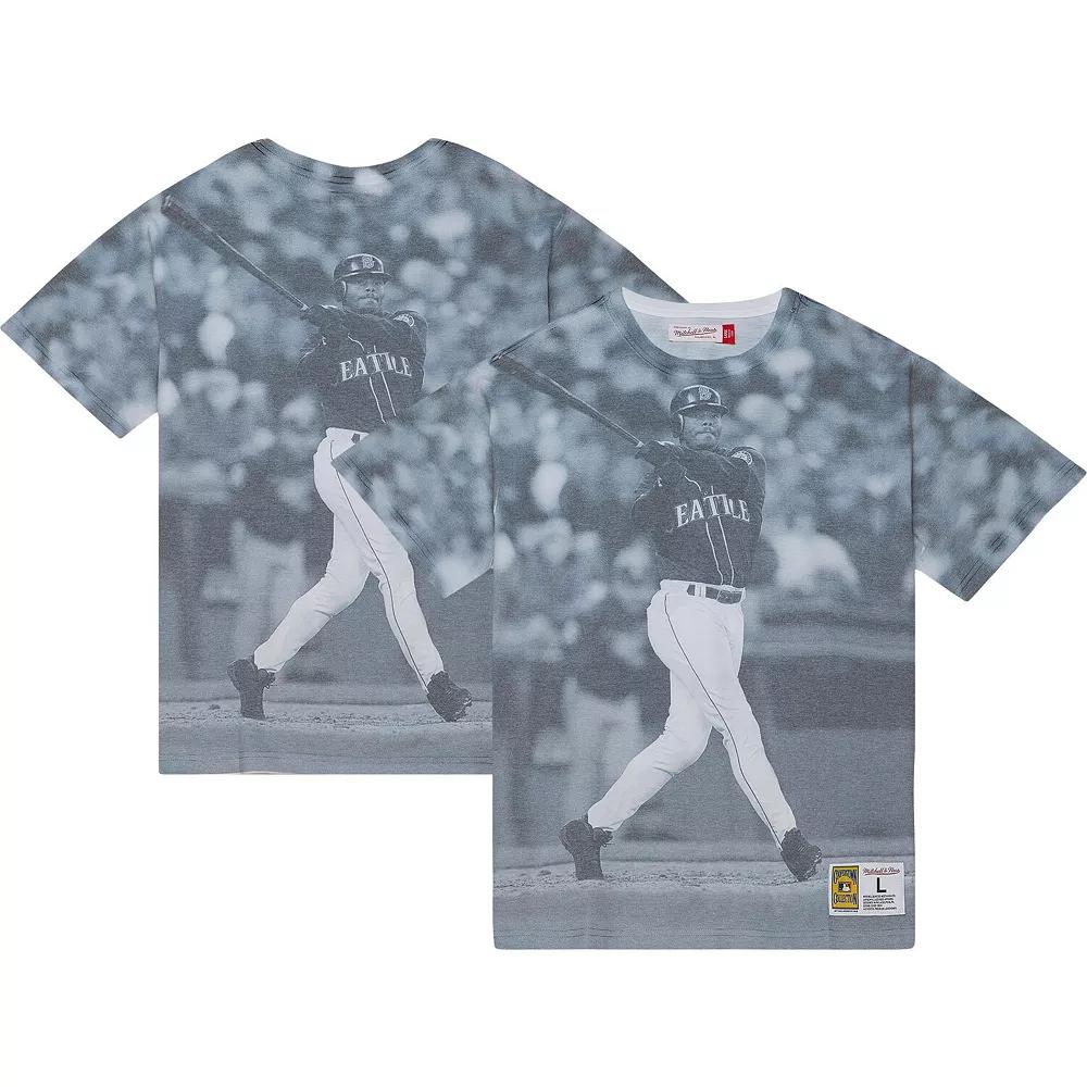 Men's Mitchell & Ness Ken Griffey Jr. Seattle Mariners Cooperstown Collection Highlight Sublimated Player Graphic T-Shirt, Size: XL, White Product Image