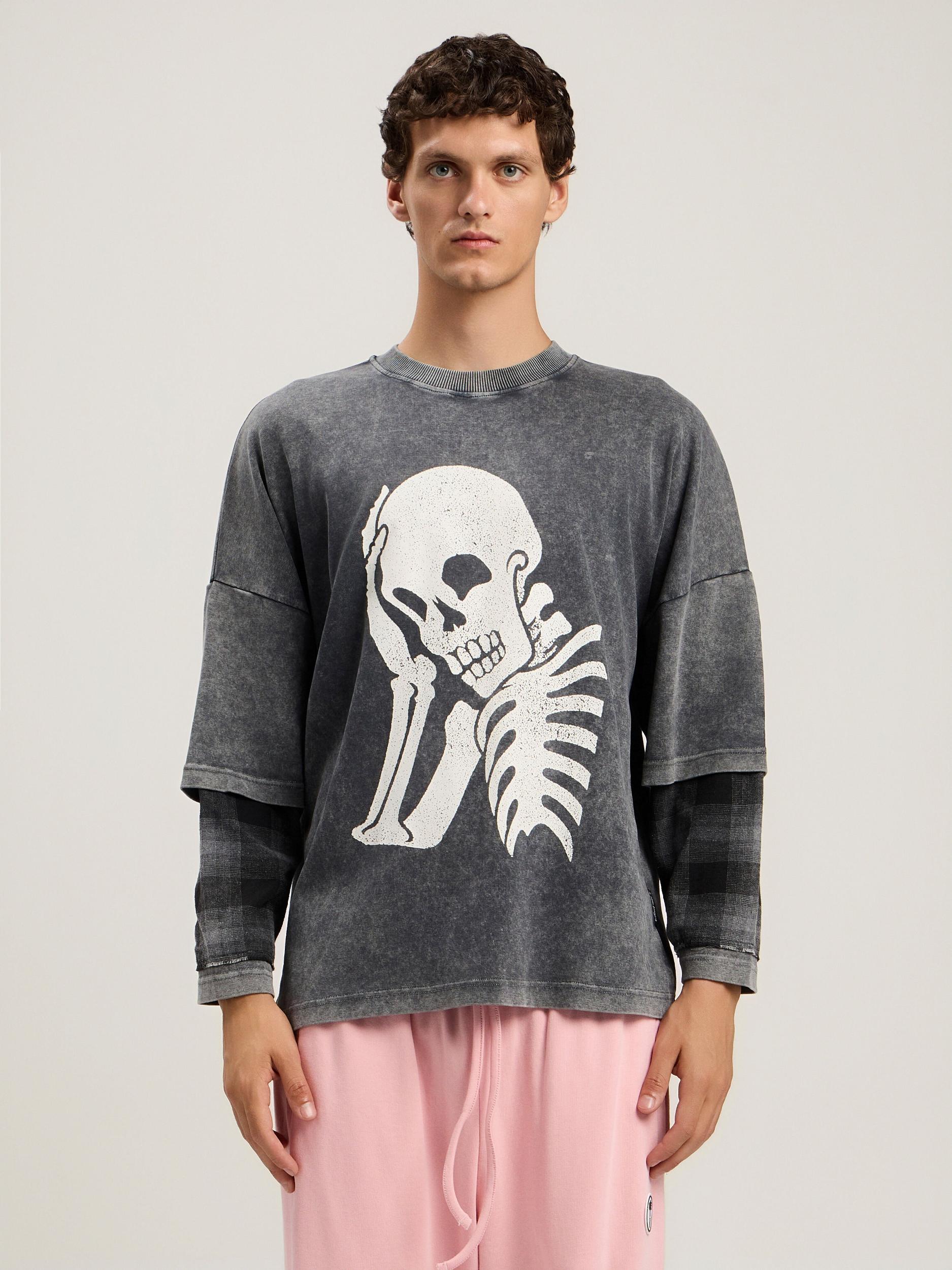 Skull Double Long-Sleeved Shirt Product Image