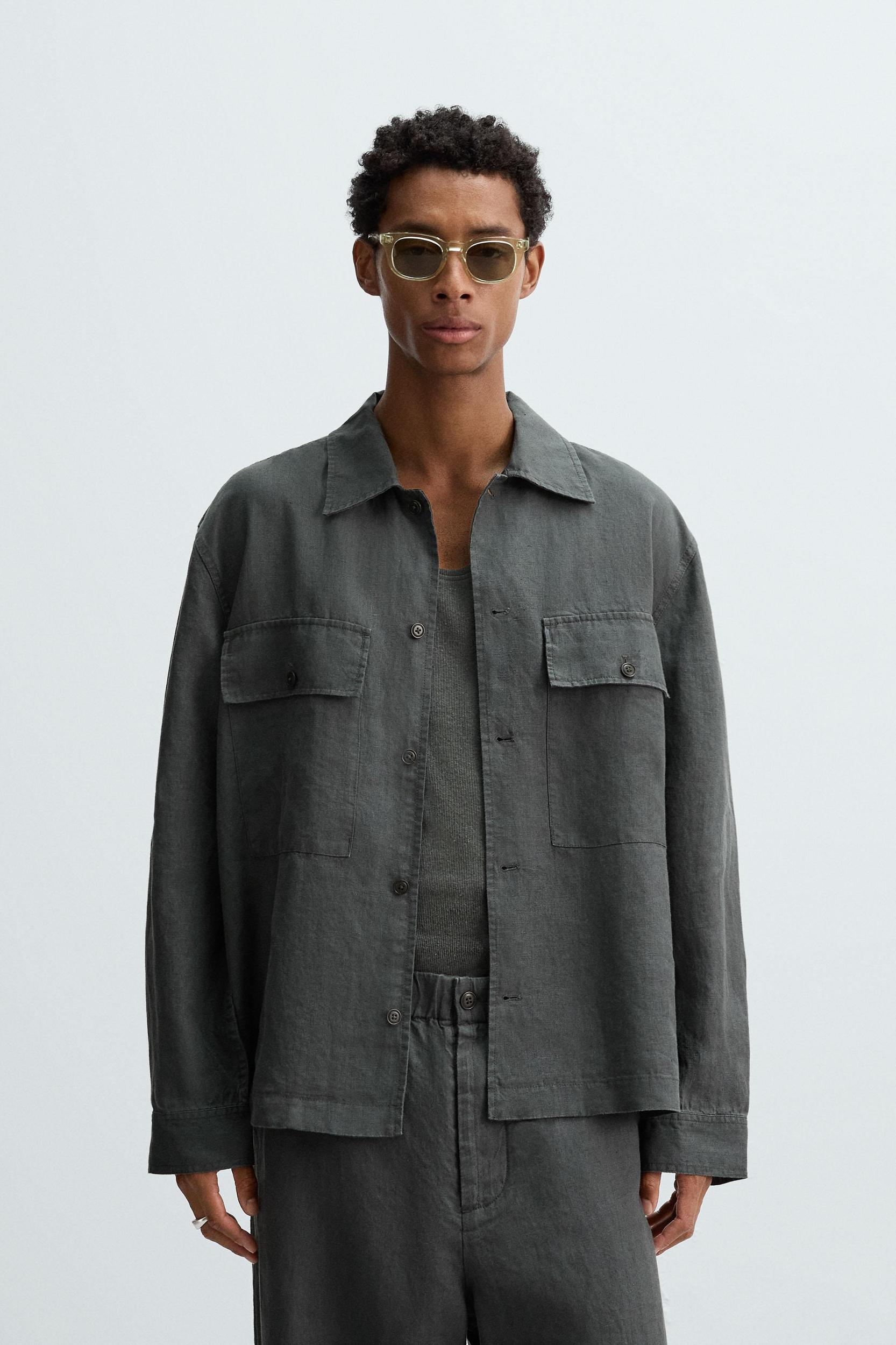 RELAXED FIT 100% HEMP OVERSHIRT Product Image