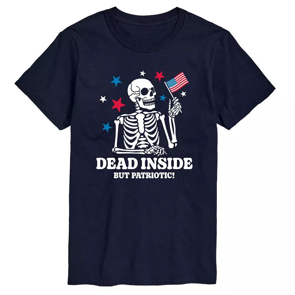 Men's Dead Inside Patriotic Graphic Tee,  Product Image
