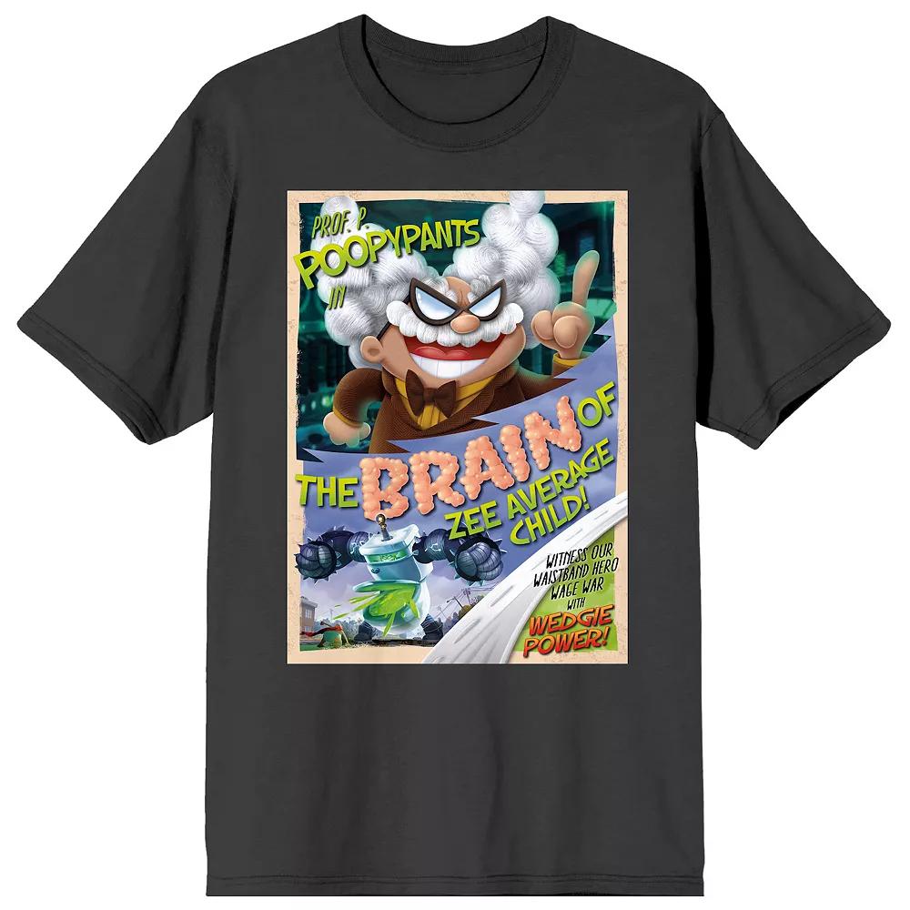 Men's Captain Underpants Professor Graphic Tee, Size: XXL, Gray Product Image