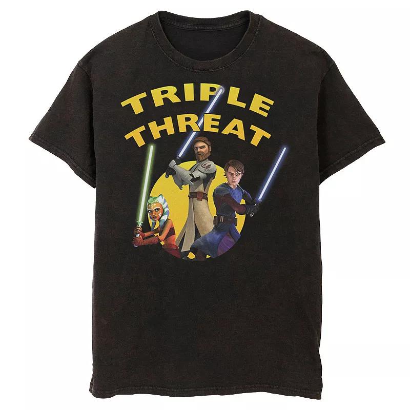 Men's Star Wars: Clone Wars Group Shot Triple Threat Tee,  Product Image