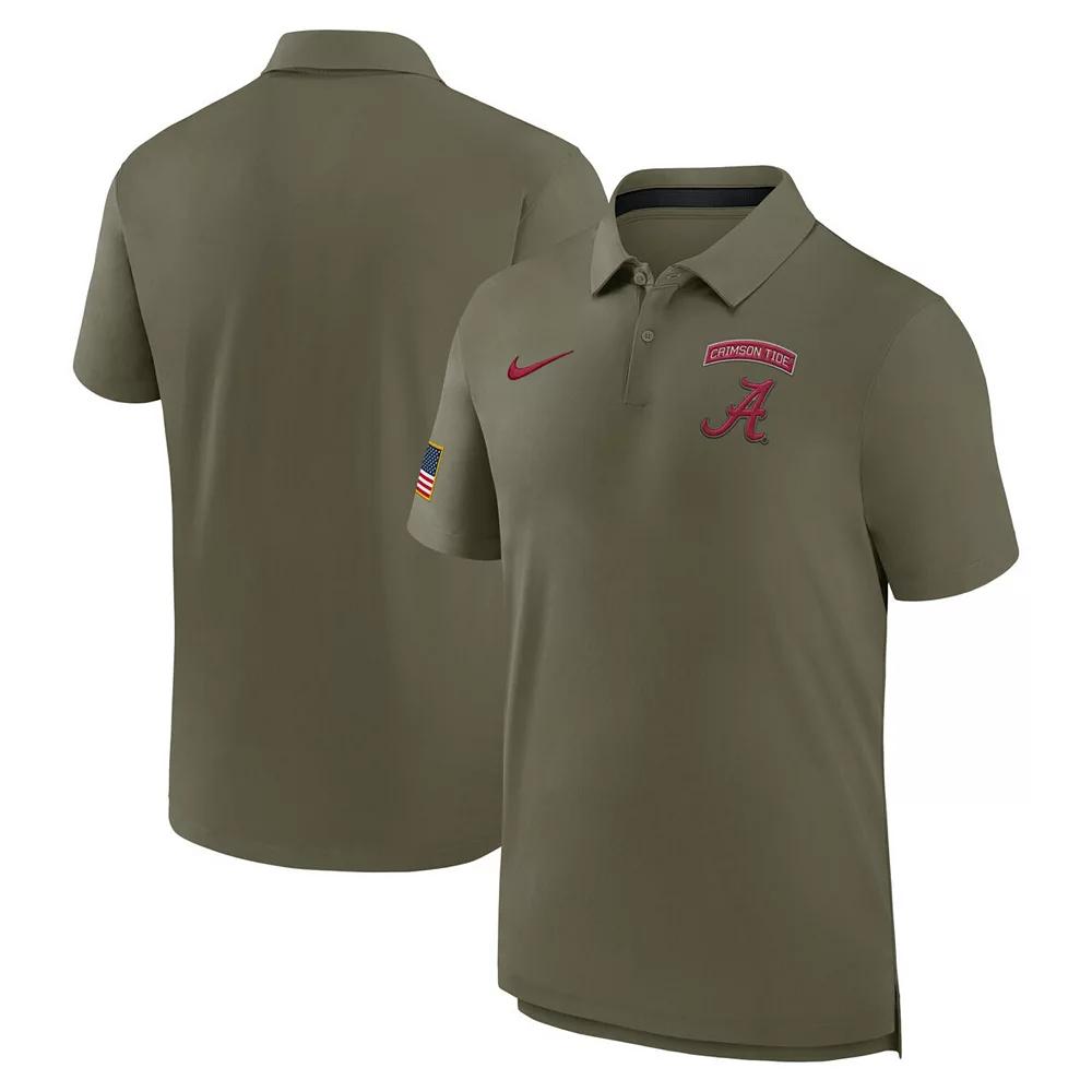 Men's Nike Olive Alabama Crimson Tide 2024 Military Appreciation Tour Performance Polo, Size: Large, Team Product Image