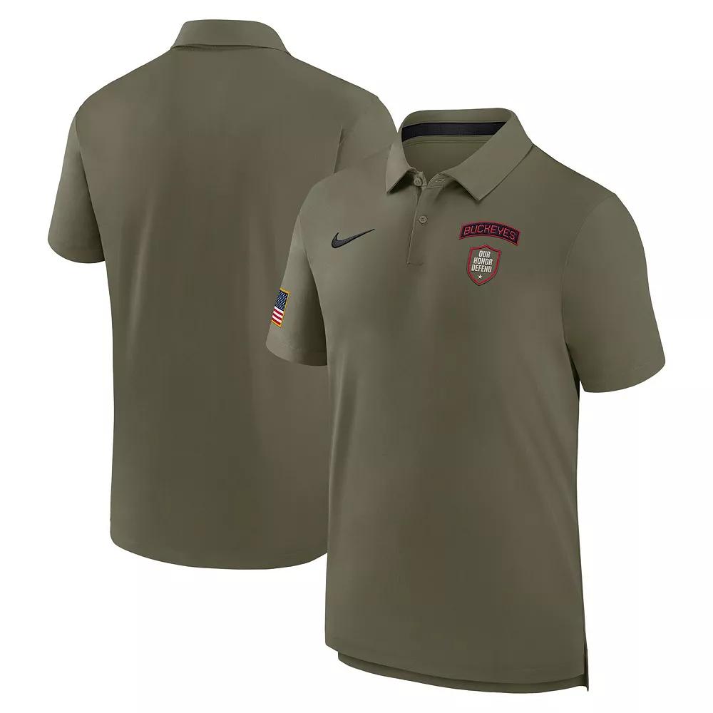 Men's Nike Olive Alabama Crimson Tide 2024 Military Appreciation Tour Performance Polo, Size: Large, Team Product Image