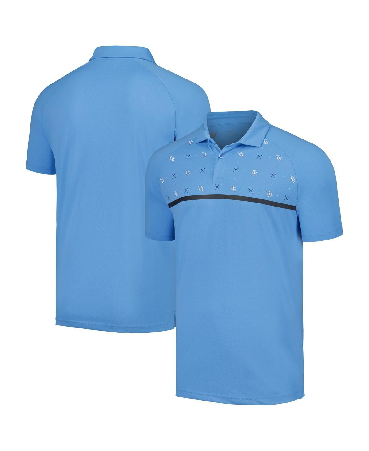 Men's Reyn Spooner Light Blue Houston Oilers Throwback Pua Performance Polo, Size: Medium, Nfl Light Product Image