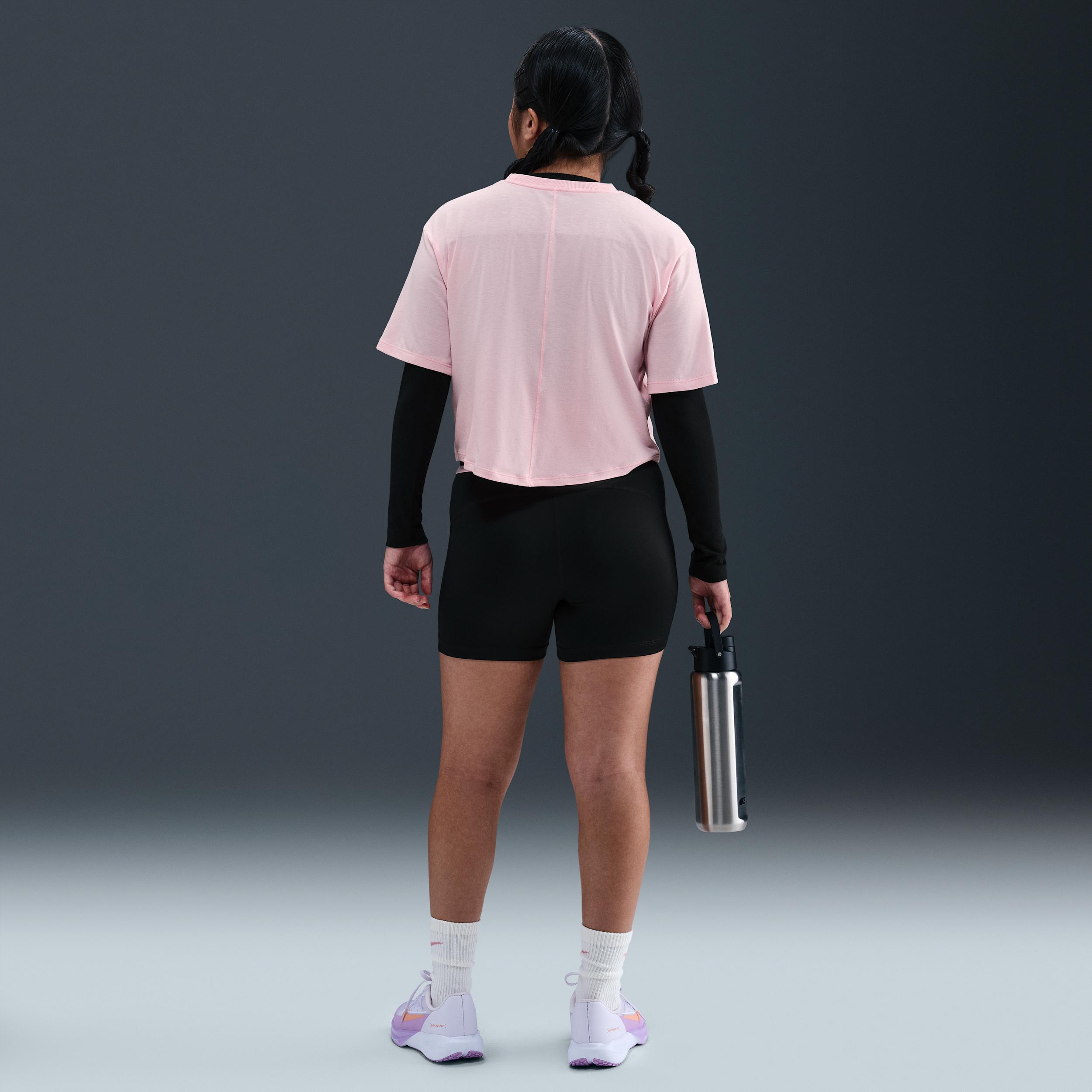 Womens Nike Pro Girls Dri-FIT Shorts (Extended Size) | DM8439-018 Product Image