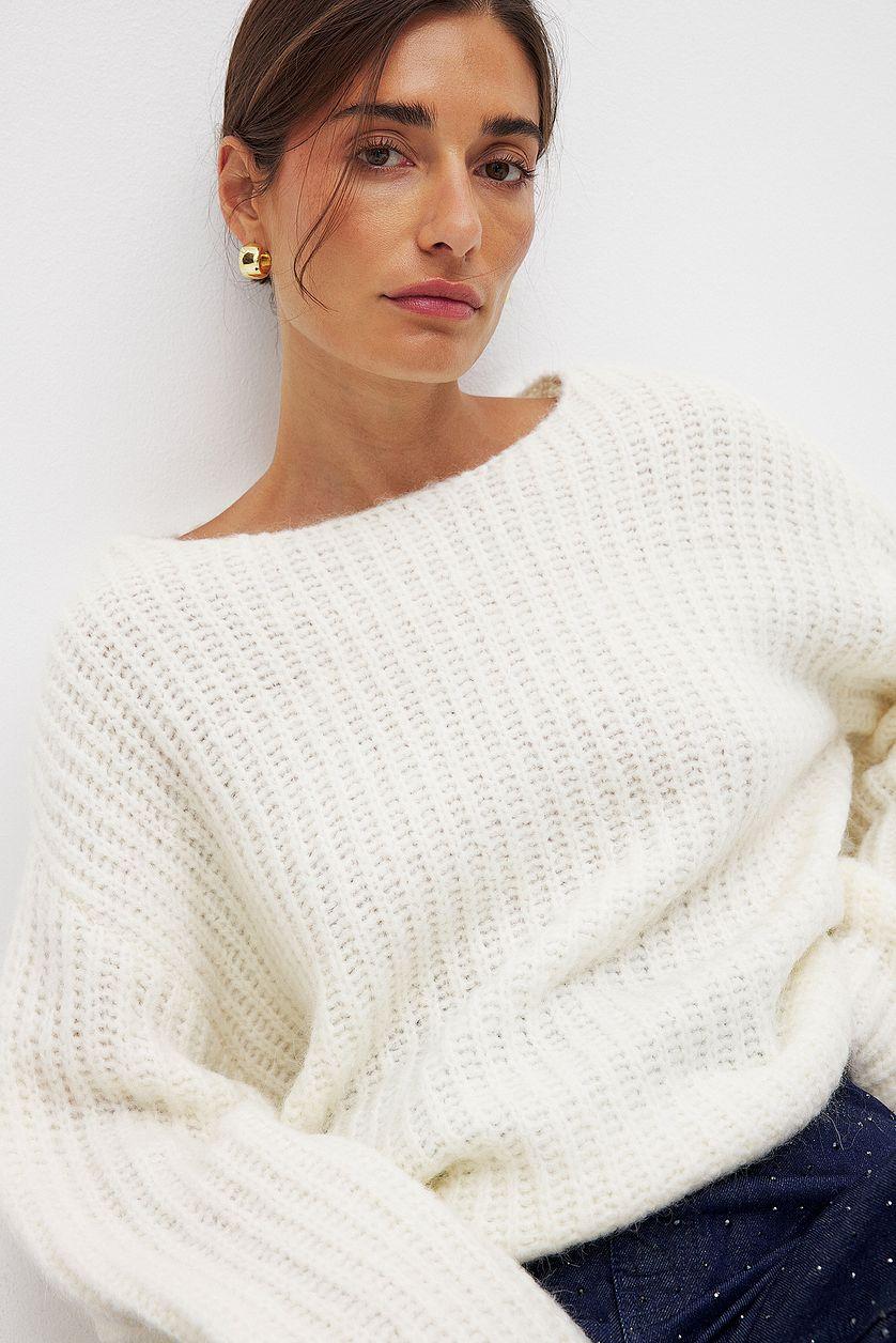 Wool Blend Knitted Sweater Product Image