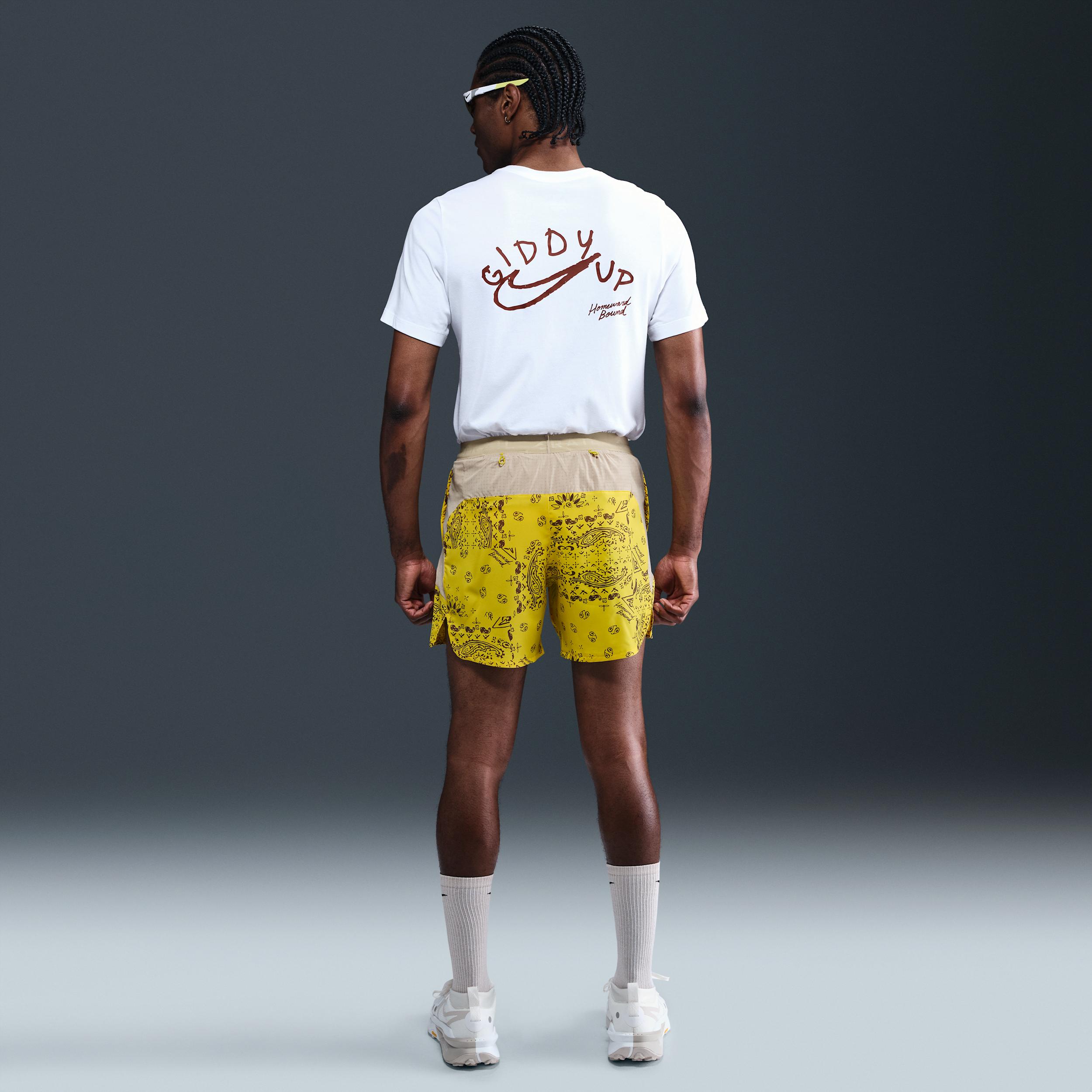 Nike Mens Trail Dri-FIT 6 Brief-Lined Running Shorts | HJ4174-718 Product Image