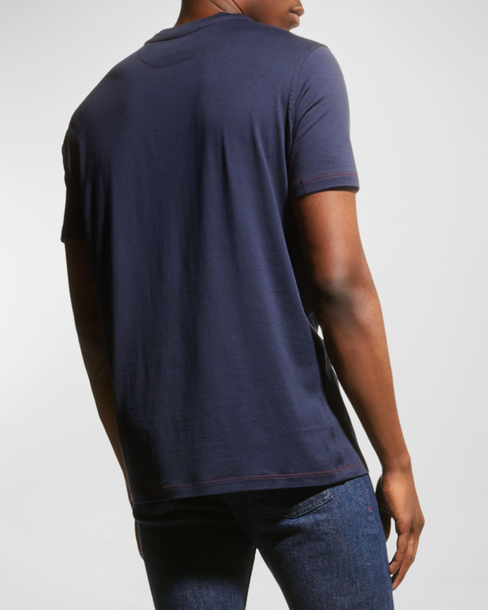 Men's Silk-Blend Pocket T-Shirt Product Image