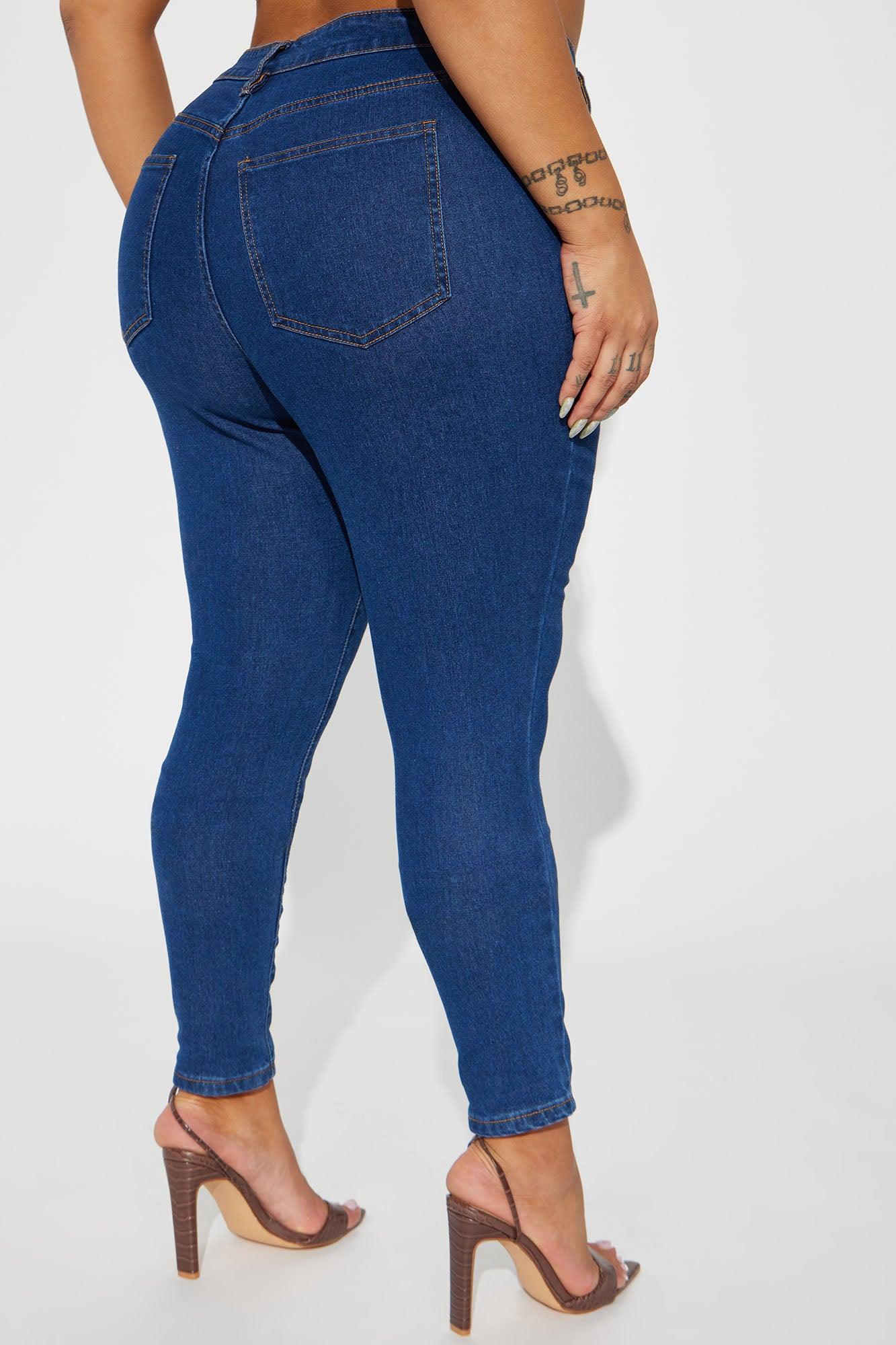 Bethany Basic Stretch Skinny Jeans - Dark Wash Product Image