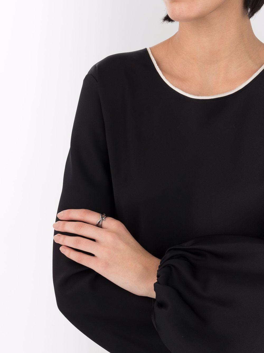 rose thorn wide band ring Product Image