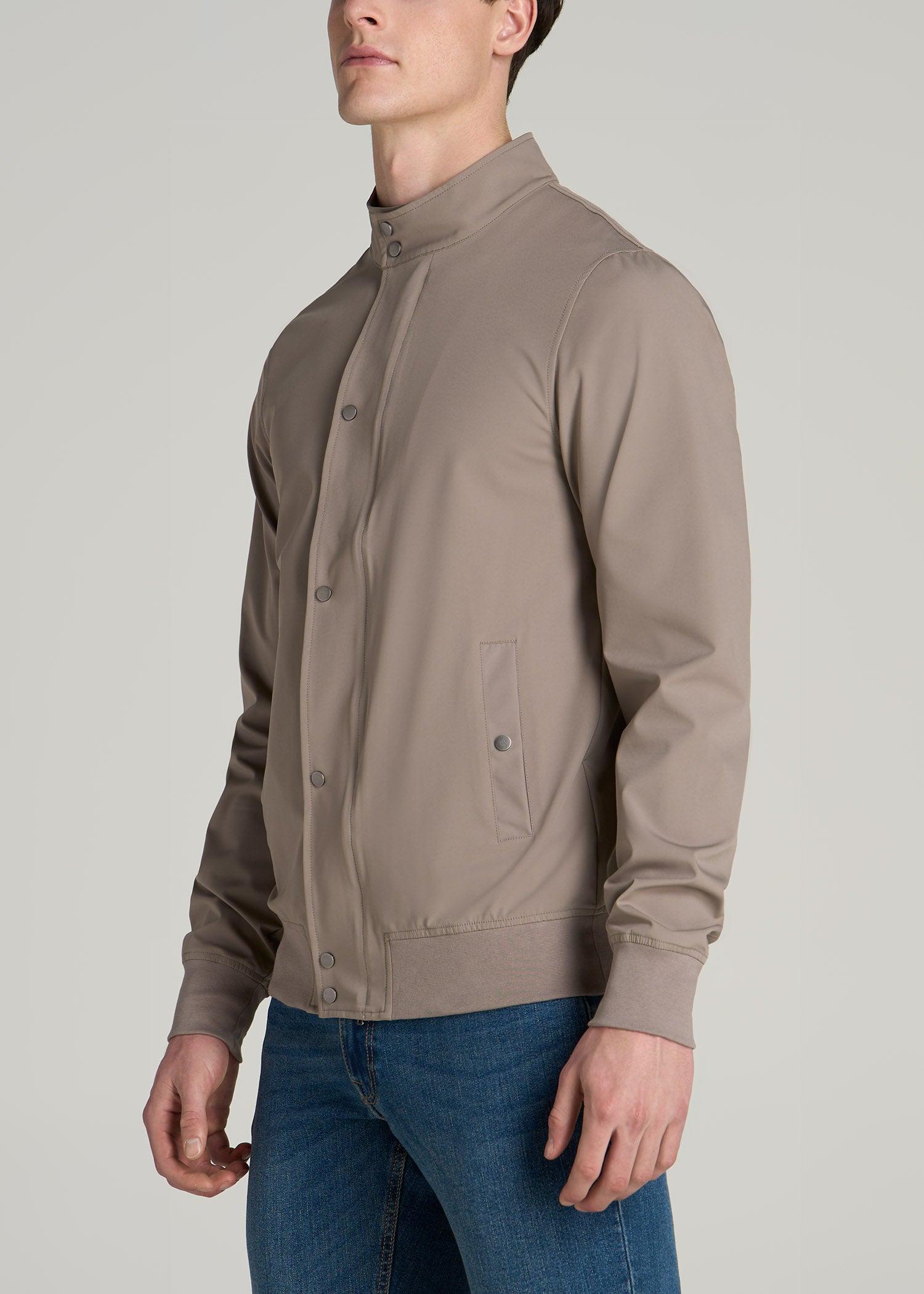 Motion Bomber Jacket for Tall Men in Portobello Product Image