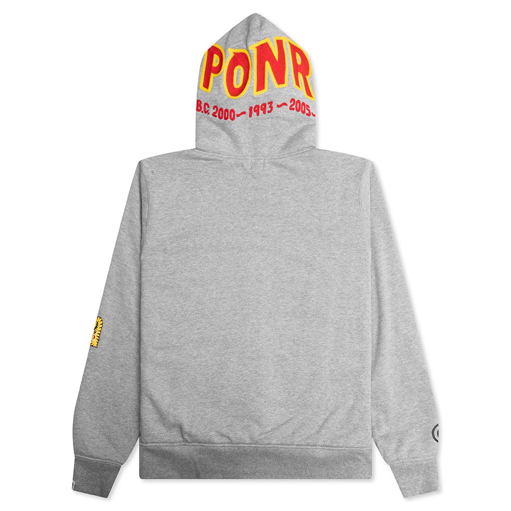 2nd Shark Full Zip Hoodie - Gray Male Product Image