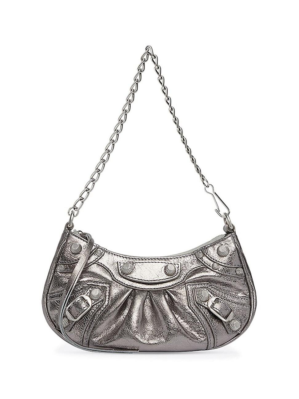Womens Le Cagole Mini Bag With Chain Metallized Product Image