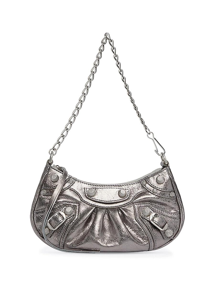 Womens Le Cagole Mini Bag With Chain Metallized Product Image