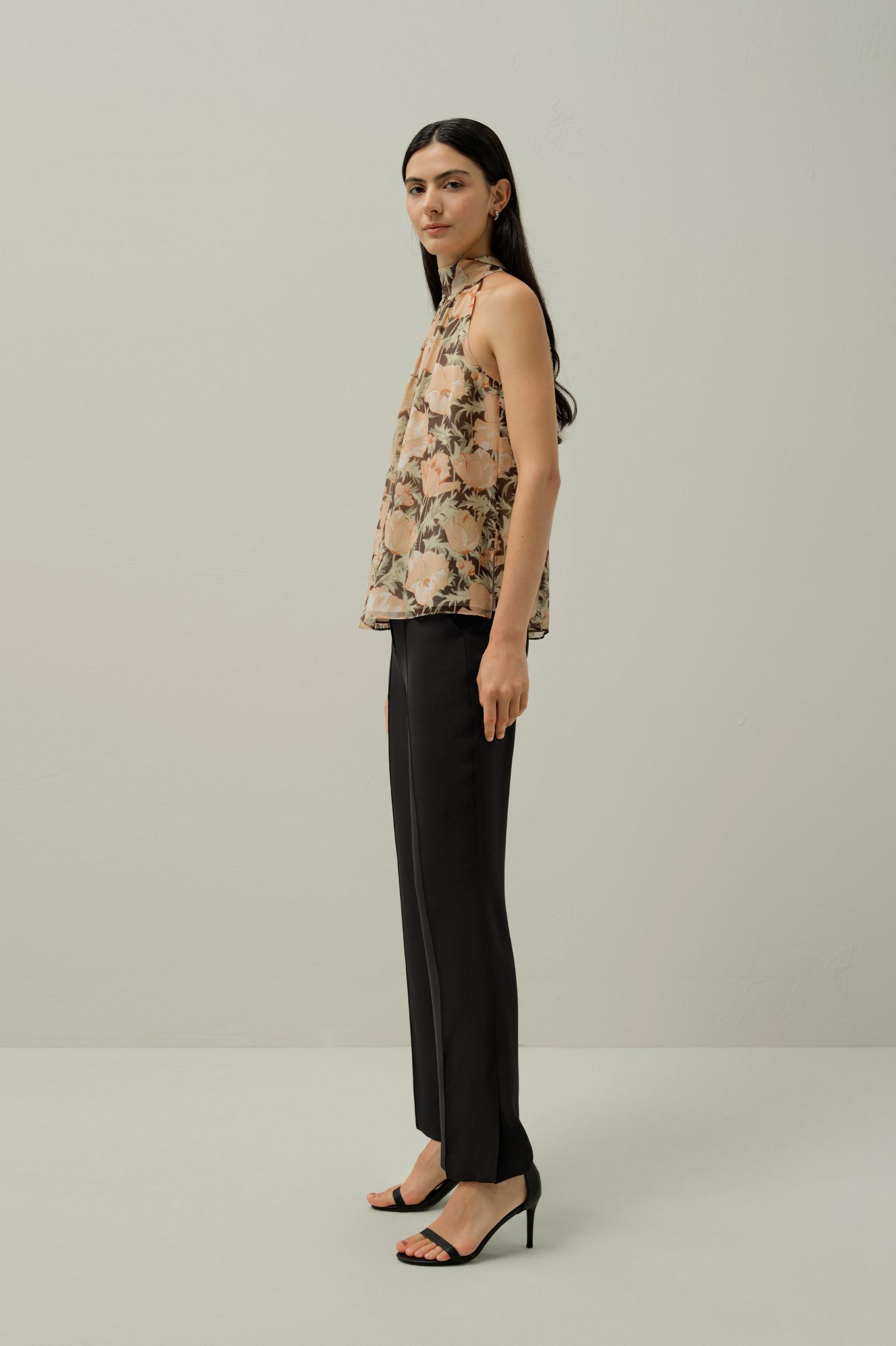 Poppy Parade Silk Top - Made With Liberty Fabric Product Image