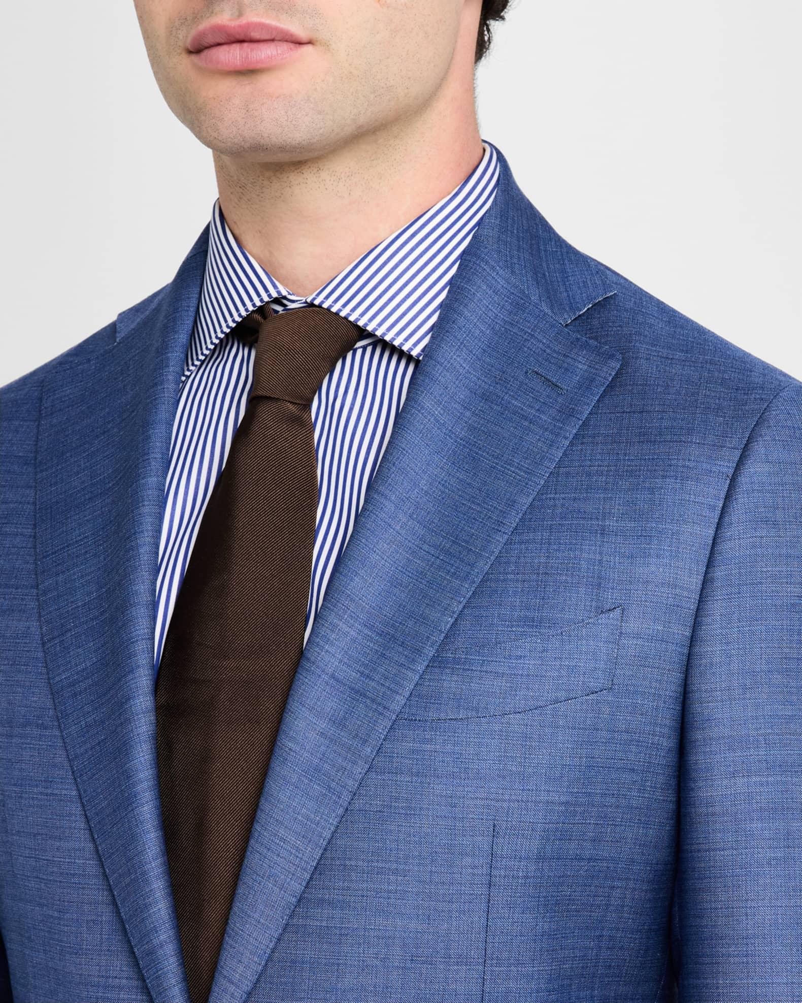 Men's Textured Solid Suit Product Image