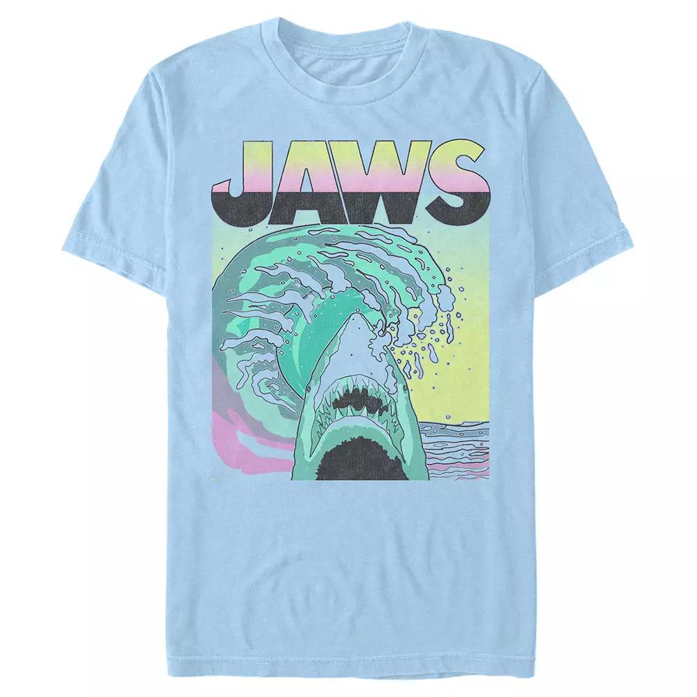 Men's Jaws Retro Wave Poster Tee,  Product Image