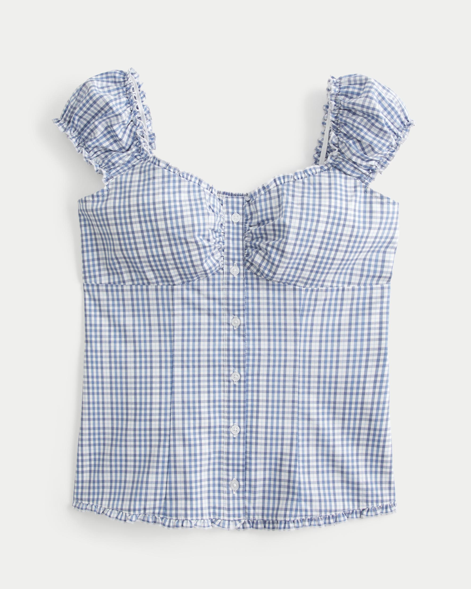 On/Off-the-Shoulder Poplin Blouse Product Image