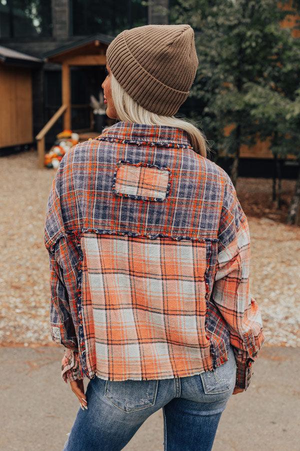 Fall Gratitude Fleece Lined Beanie In Espresso Product Image