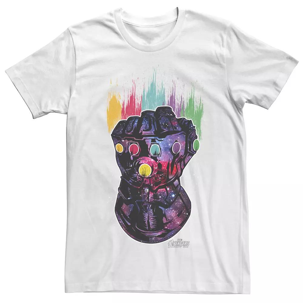 Men's Marvel Infinity War Galaxy Paint Gauntlet Graphic Tee,  Product Image