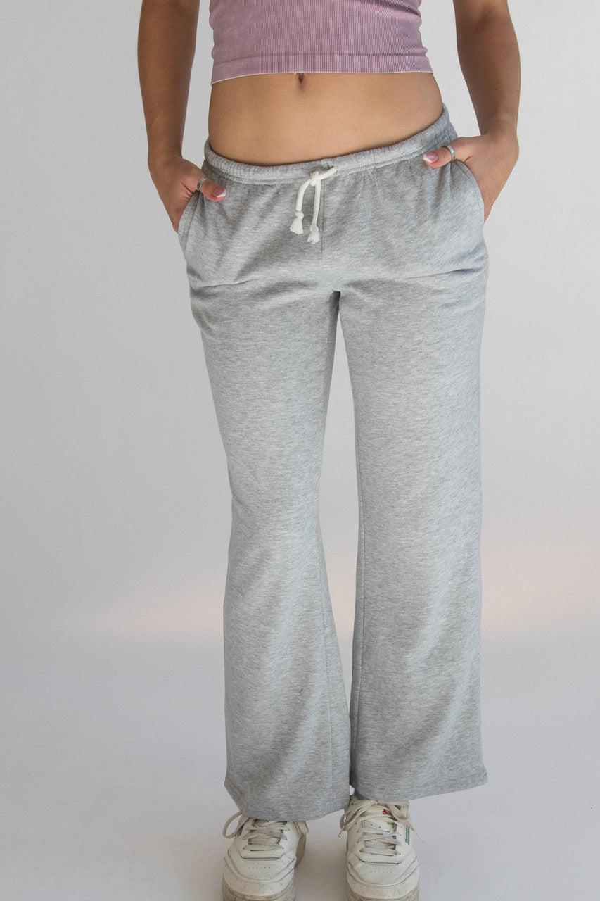 Grey Straight Leg Sweatpants Product Image