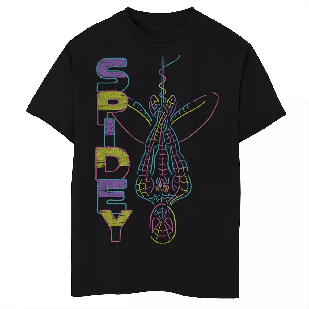 Boys 8-20 Marvel Spider-Man Spidey Neon Line Art Graphic Tee, Boy's,  Product Image