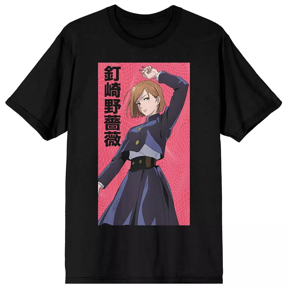 Men's Jujutsu Kaisen Nobara Short Sleeve Graphic Tee,  Product Image