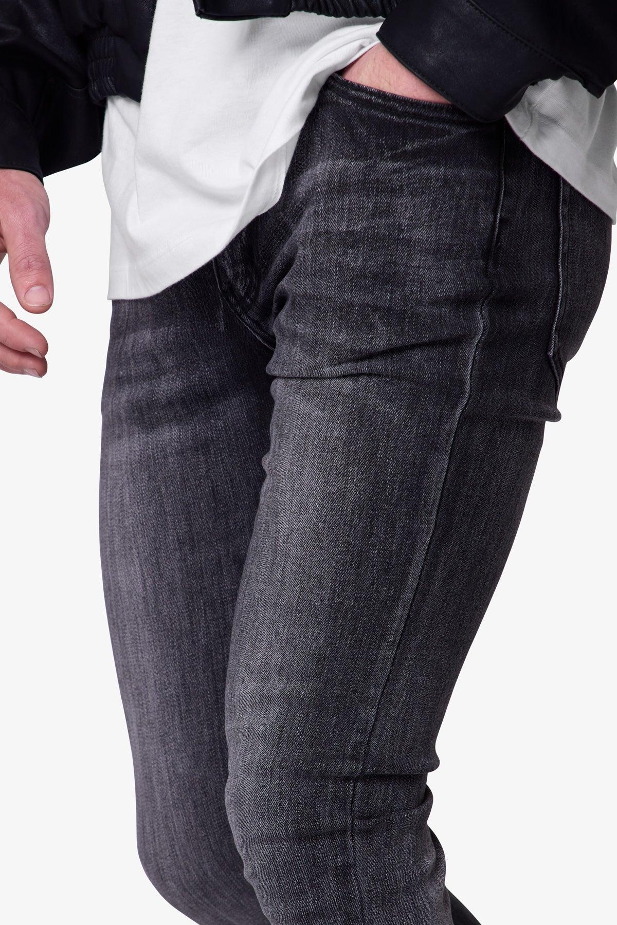 X514 Skinny Stacked Denim - Washed Black Product Image